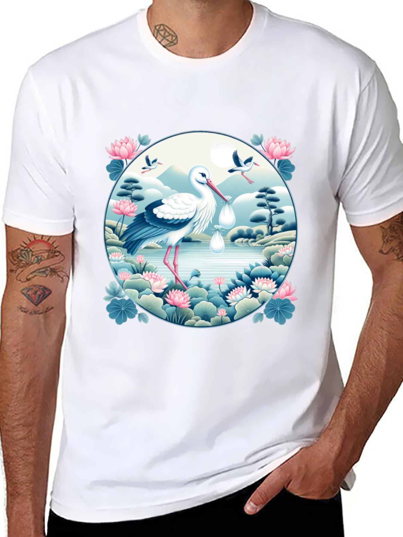 Stork Delivery T-Shirt - Baby Shower Gift
