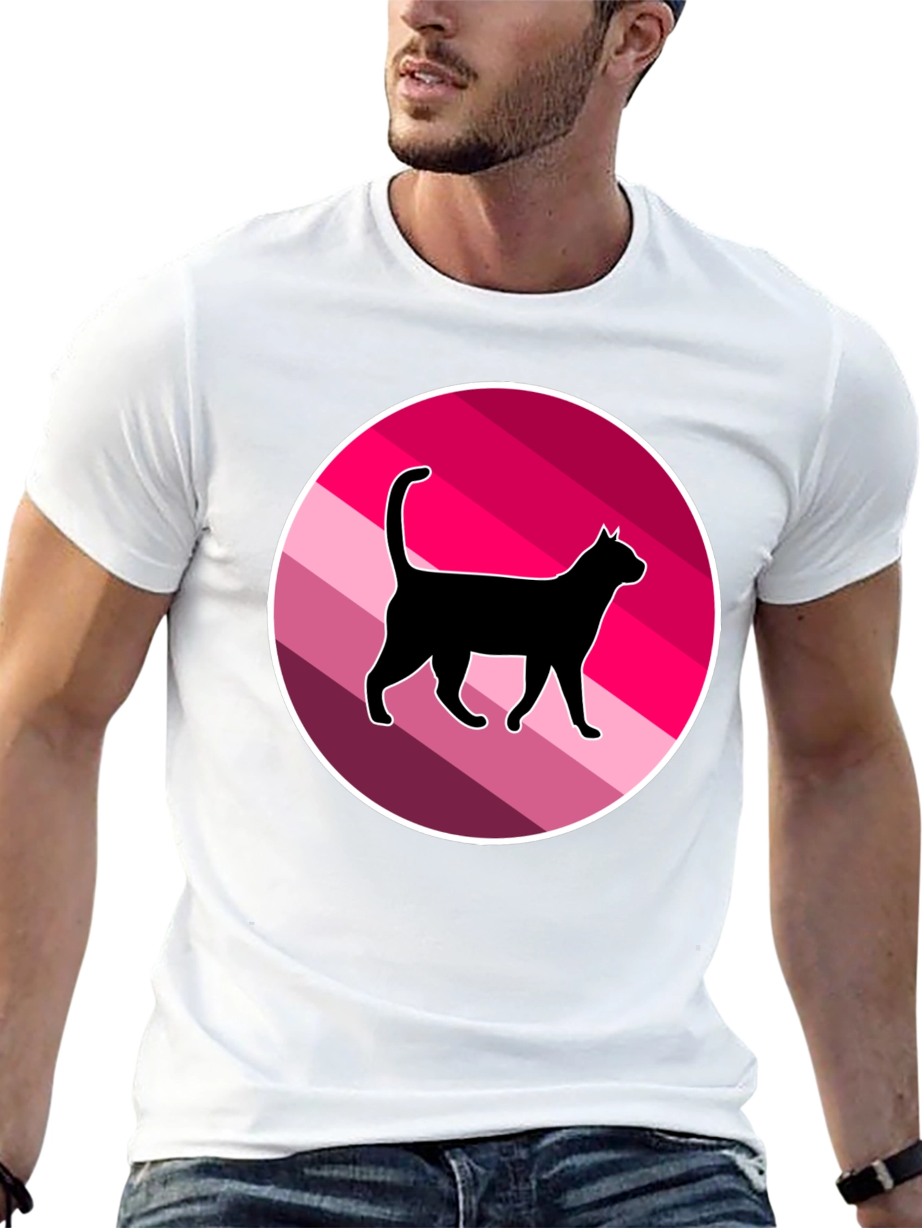 Cool Cat Graphic T-Shirt - Retro Style