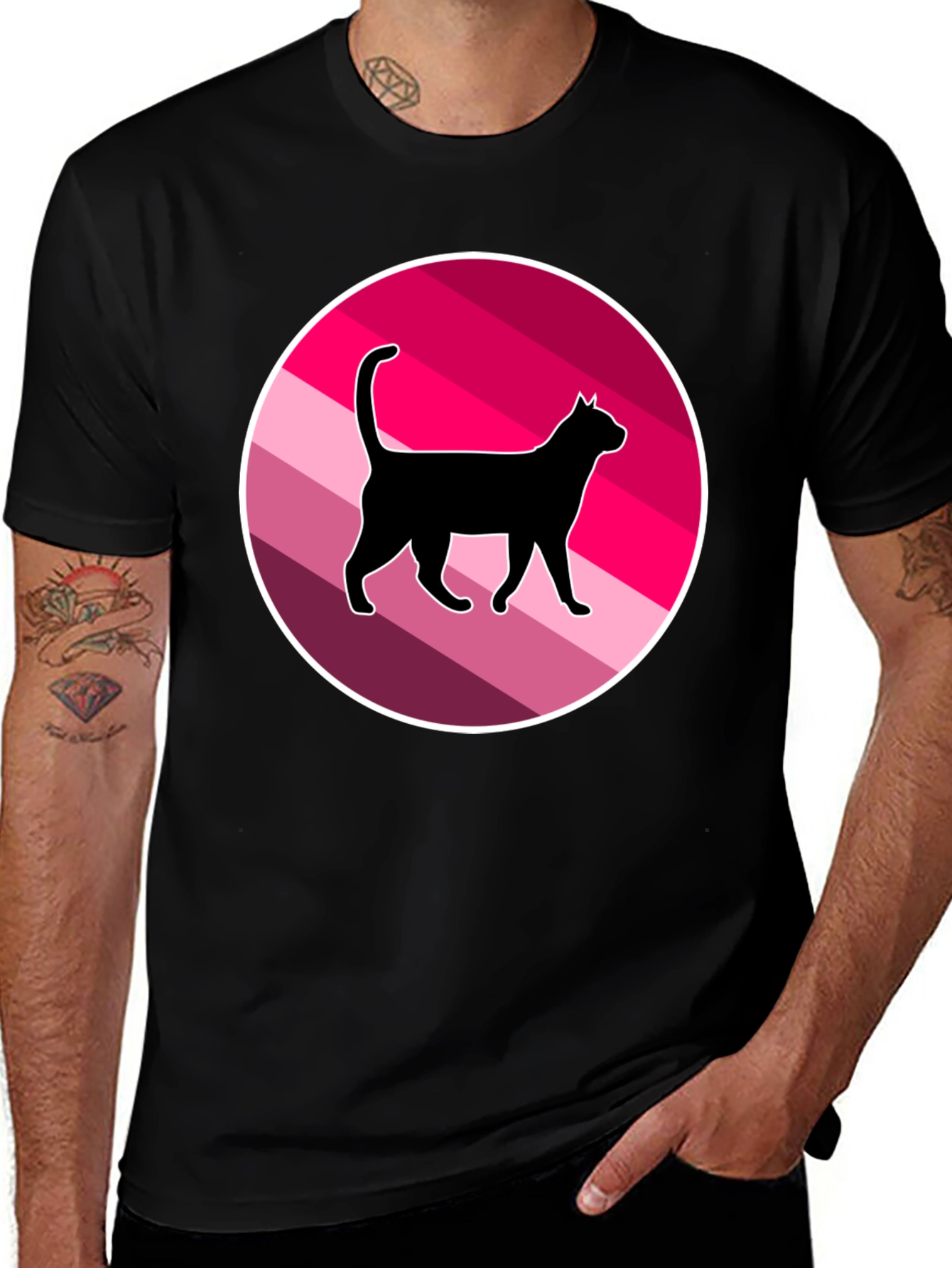 Cool Cat Graphic T-Shirt - Retro Style