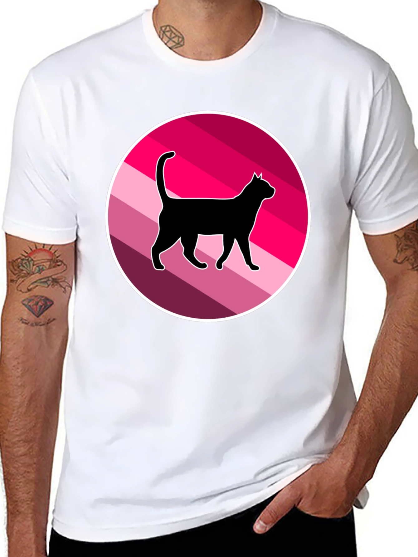 Cool Cat Graphic T-Shirt - Retro Style