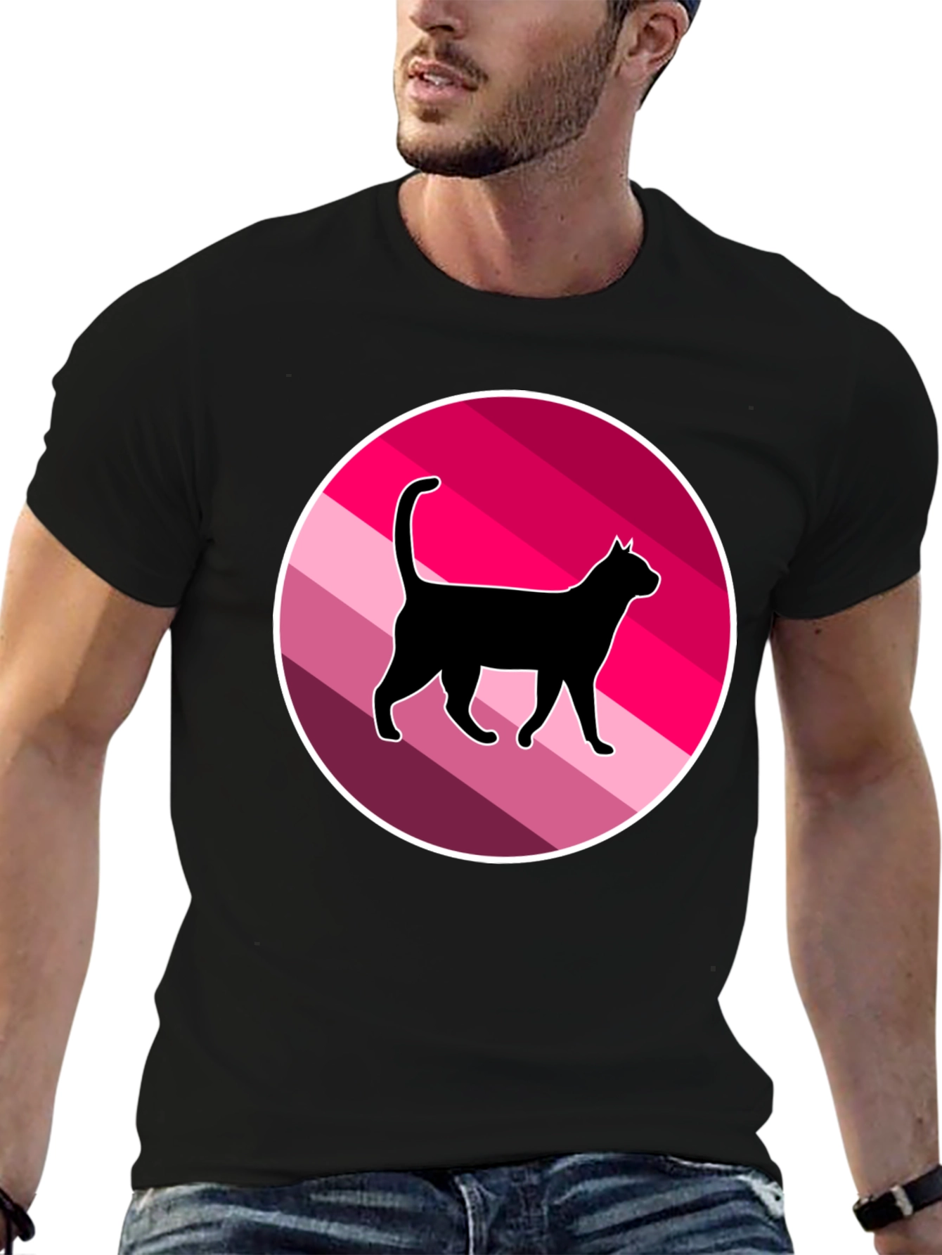 Cool Cat Graphic T-Shirt - Retro Style