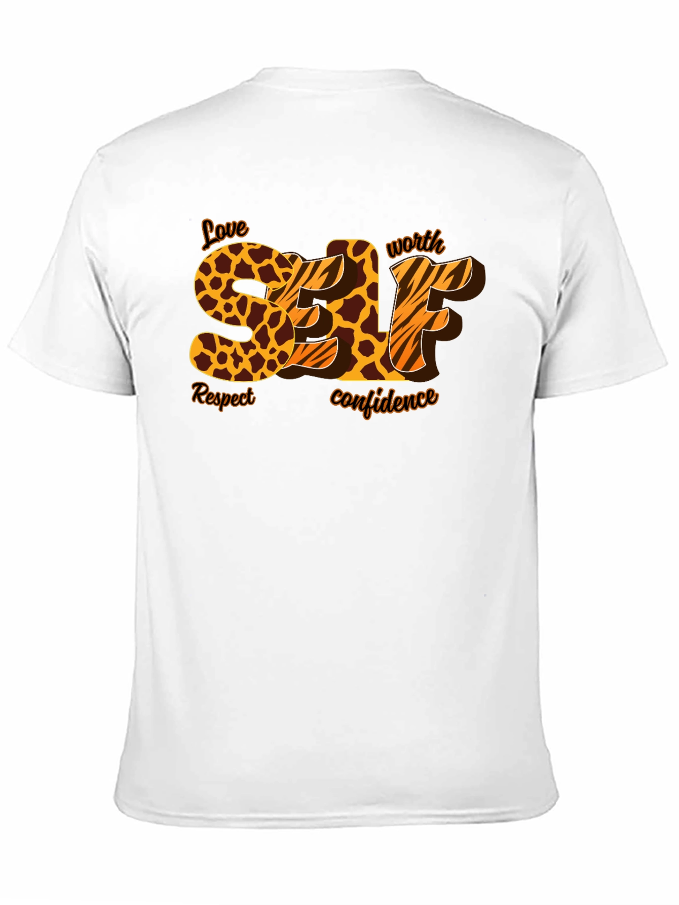 Self Love Leopard Print Graphic T-Shirt