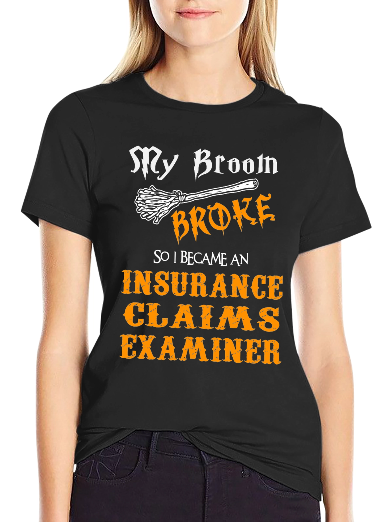 Funny Insurance Claims Examiner Halloween T-Shirt