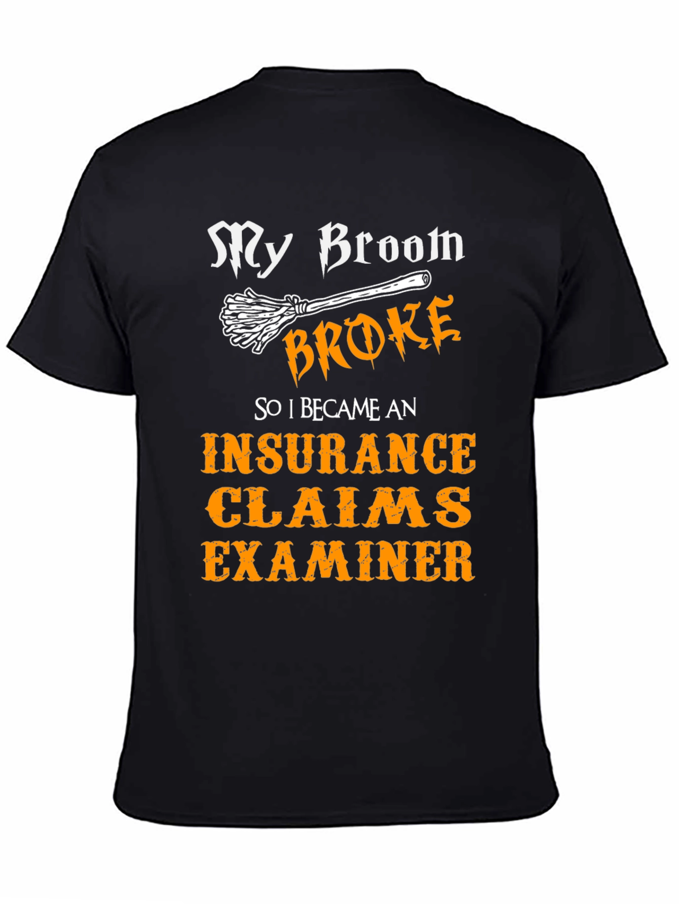 Funny Insurance Claims Examiner Halloween T-Shirt