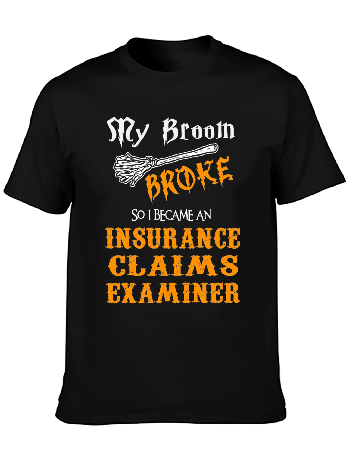 Funny Insurance Claims Examiner Halloween T-Shirt