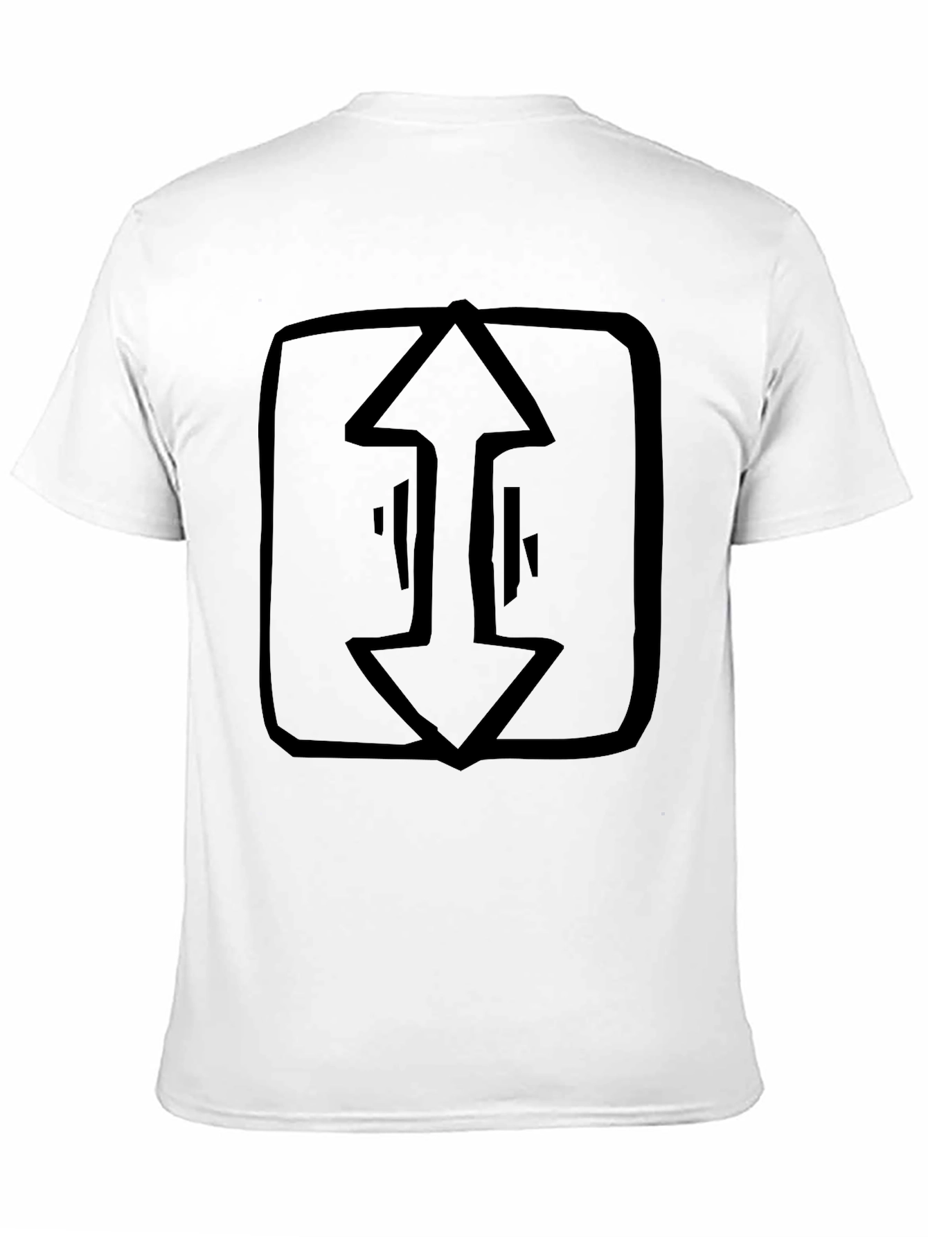 Abstract Arrow Graphic Black T-Shirt