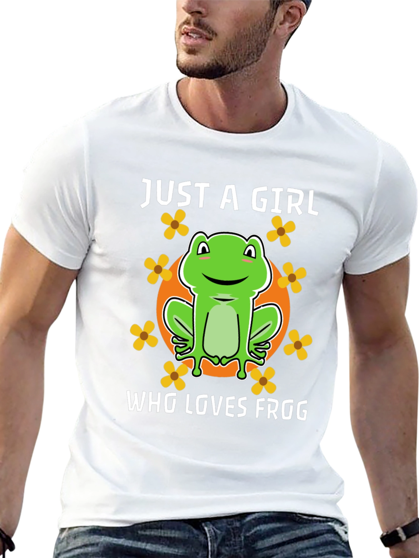 Just a Girl Who Loves Frog Black T-Shirt