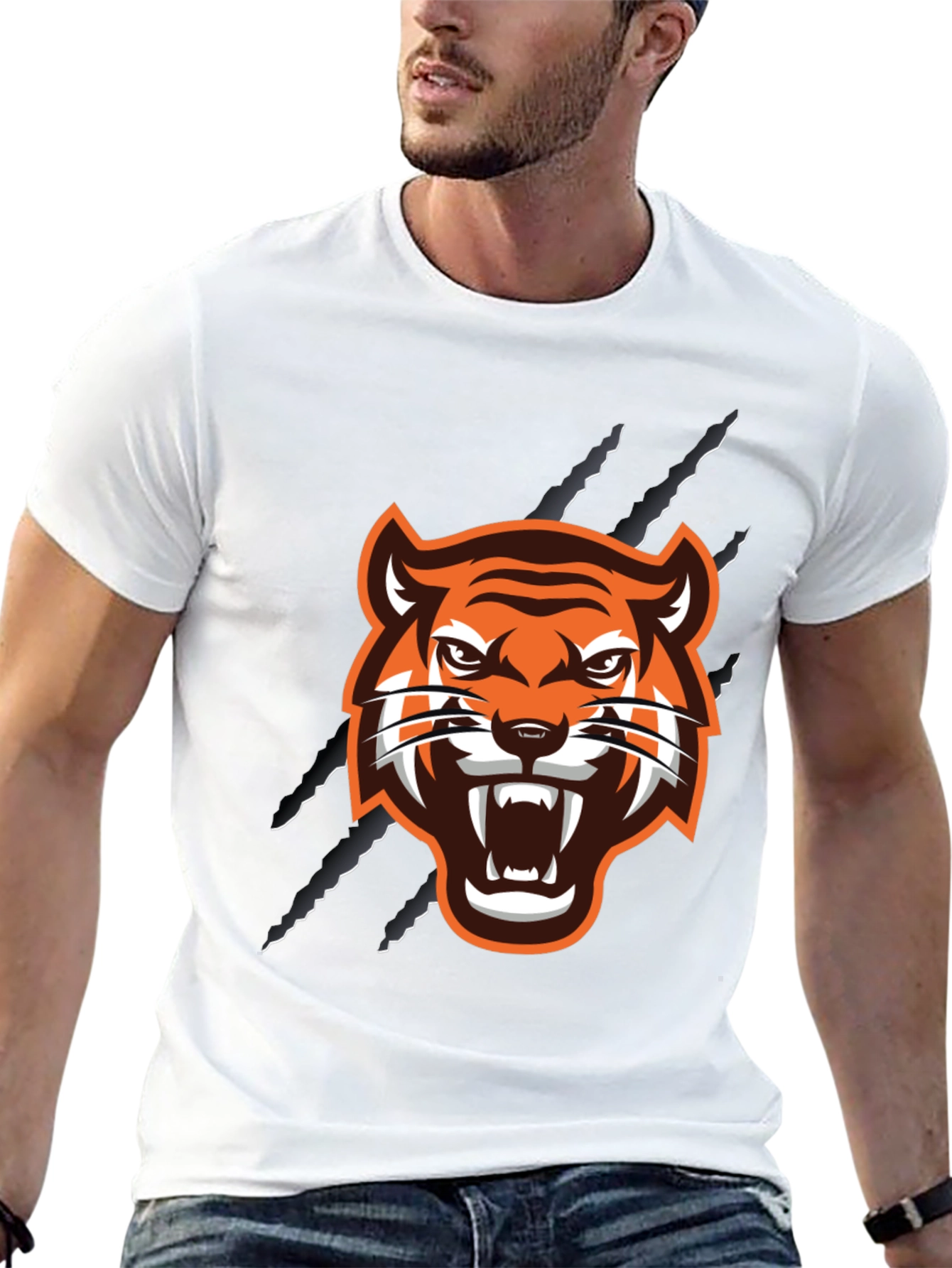 Black Tiger Graphic Tee - Fierce Style!