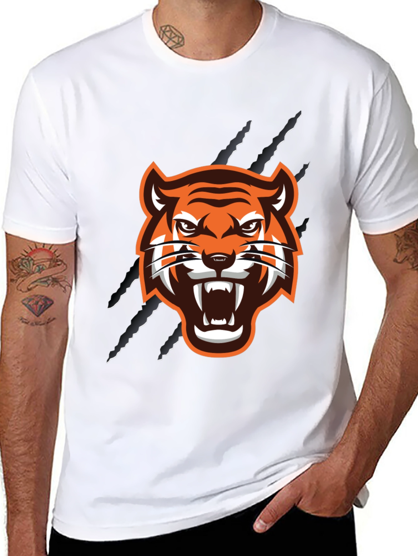Black Tiger Graphic Tee - Fierce Style!