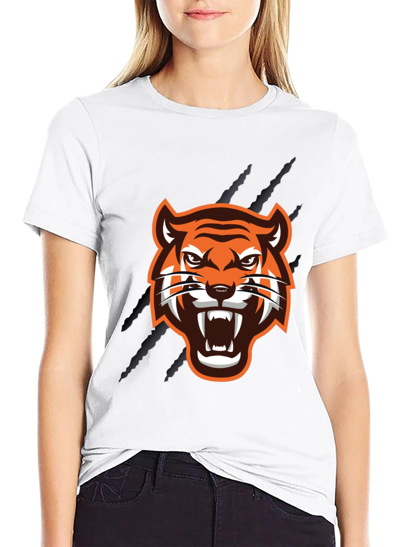 Black Tiger Graphic Tee - Fierce Style!