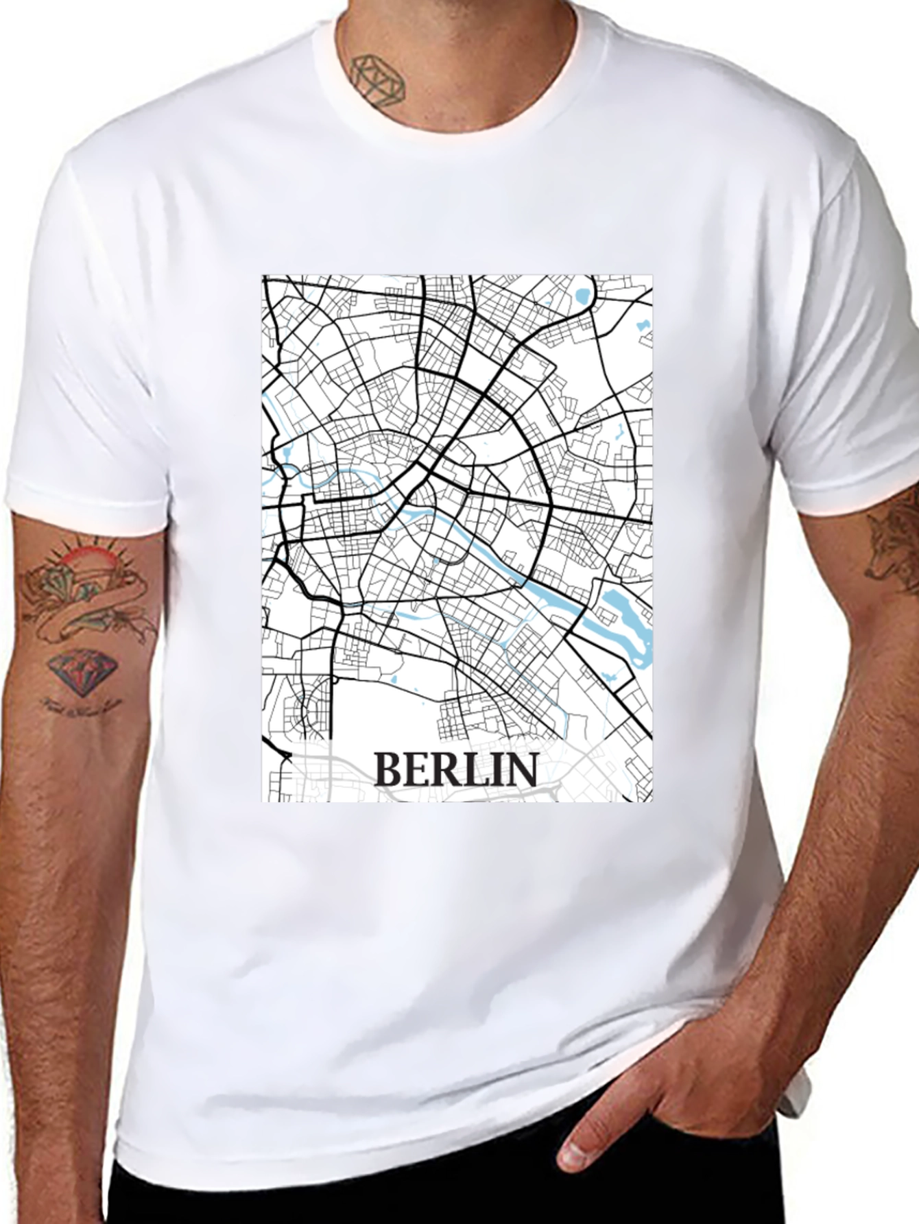 Berlin City Map T-Shirt - Unisex Graphic Tee