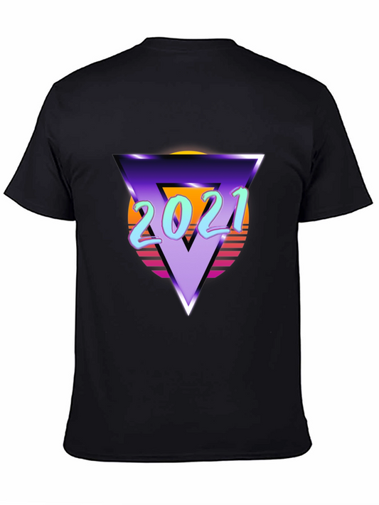 Retro 2021 Graphic Tee - Stylish Vintage Design