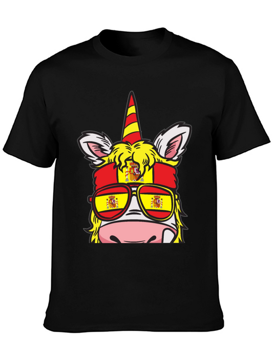 Spain Flag Unicorn T-Shirt