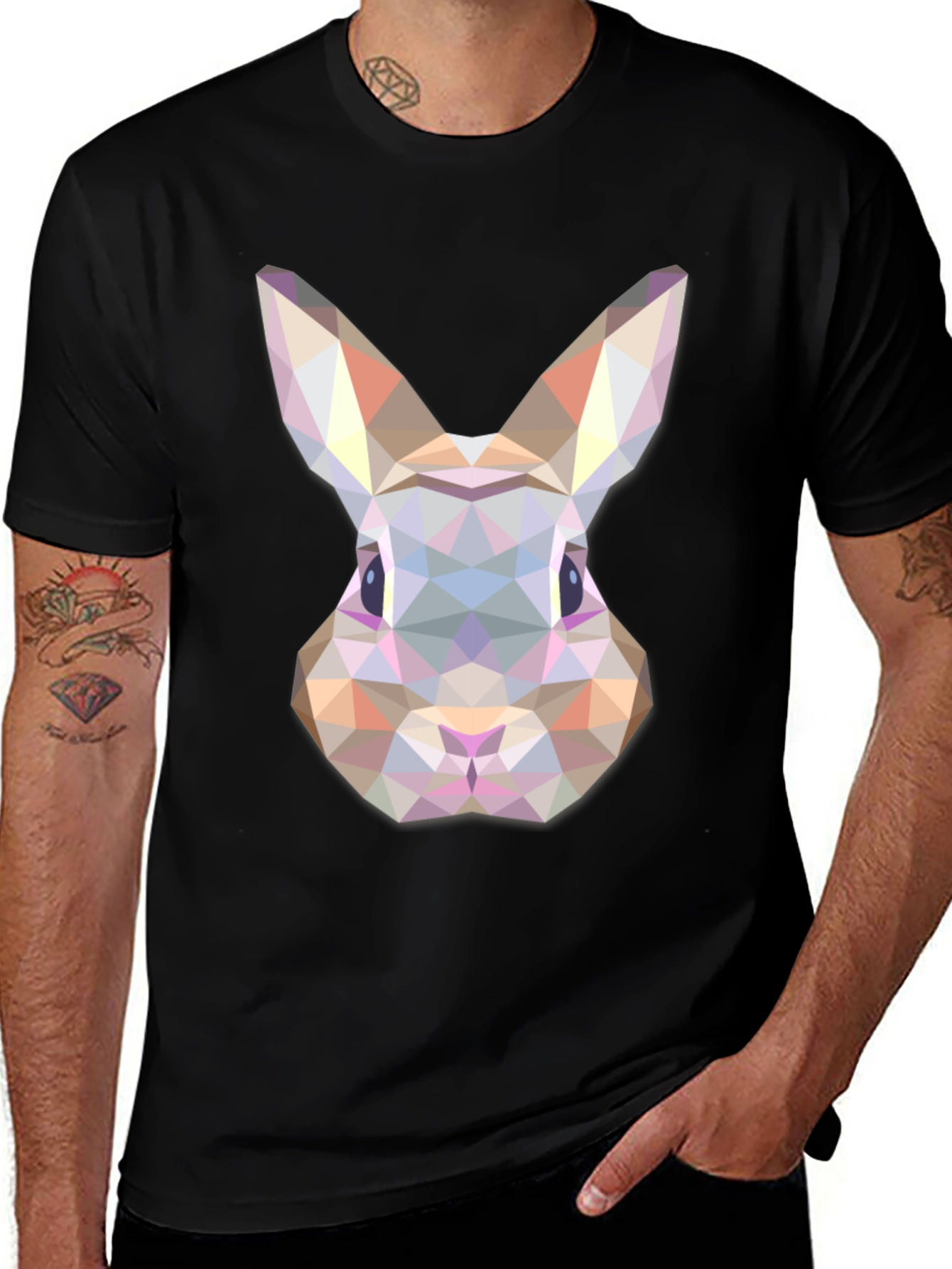 Geometric Rabbit Graphic Tee