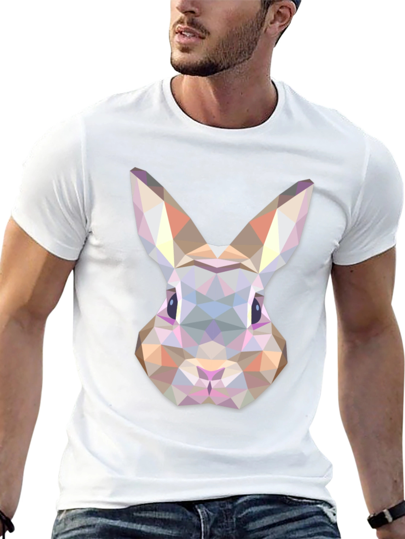 Geometric Rabbit Graphic Tee