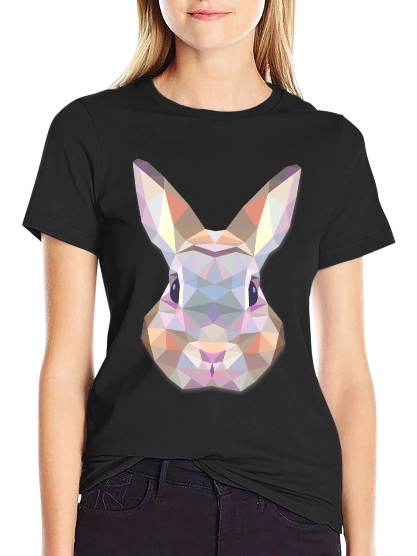 Geometric Rabbit Graphic Tee