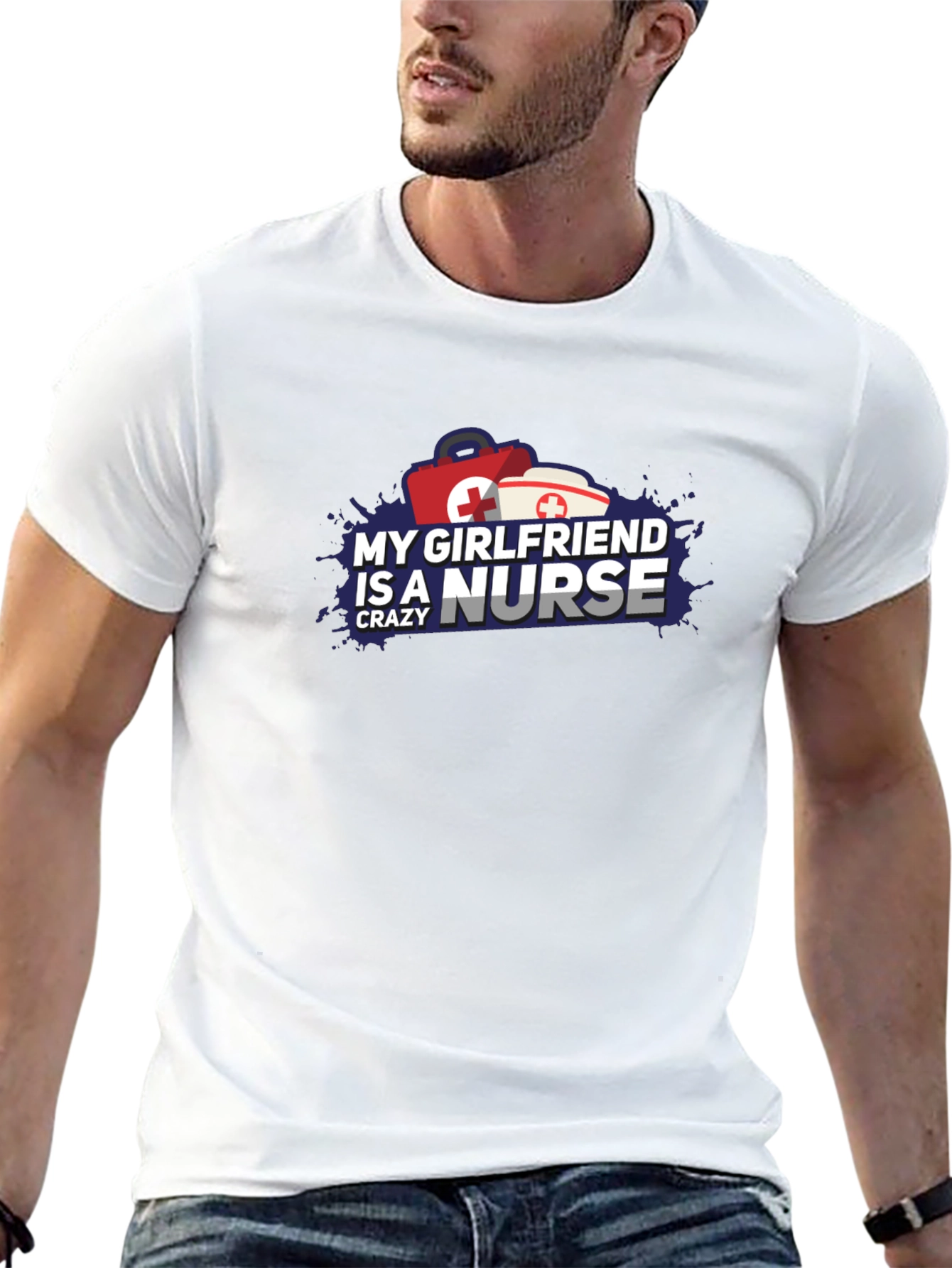 Crazy Nurse Girlfriend Graphic T-Shirt