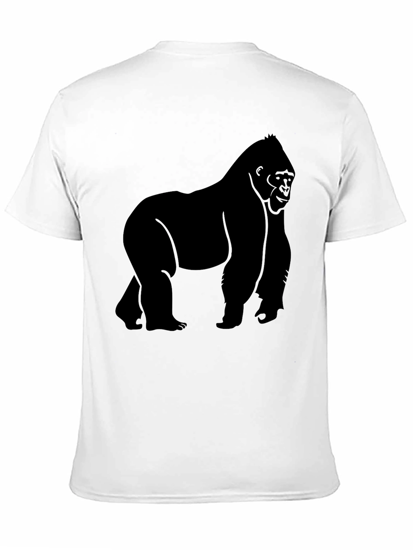 Gorilla Silhouette Graphic Tee - Mens Black T-Shirt