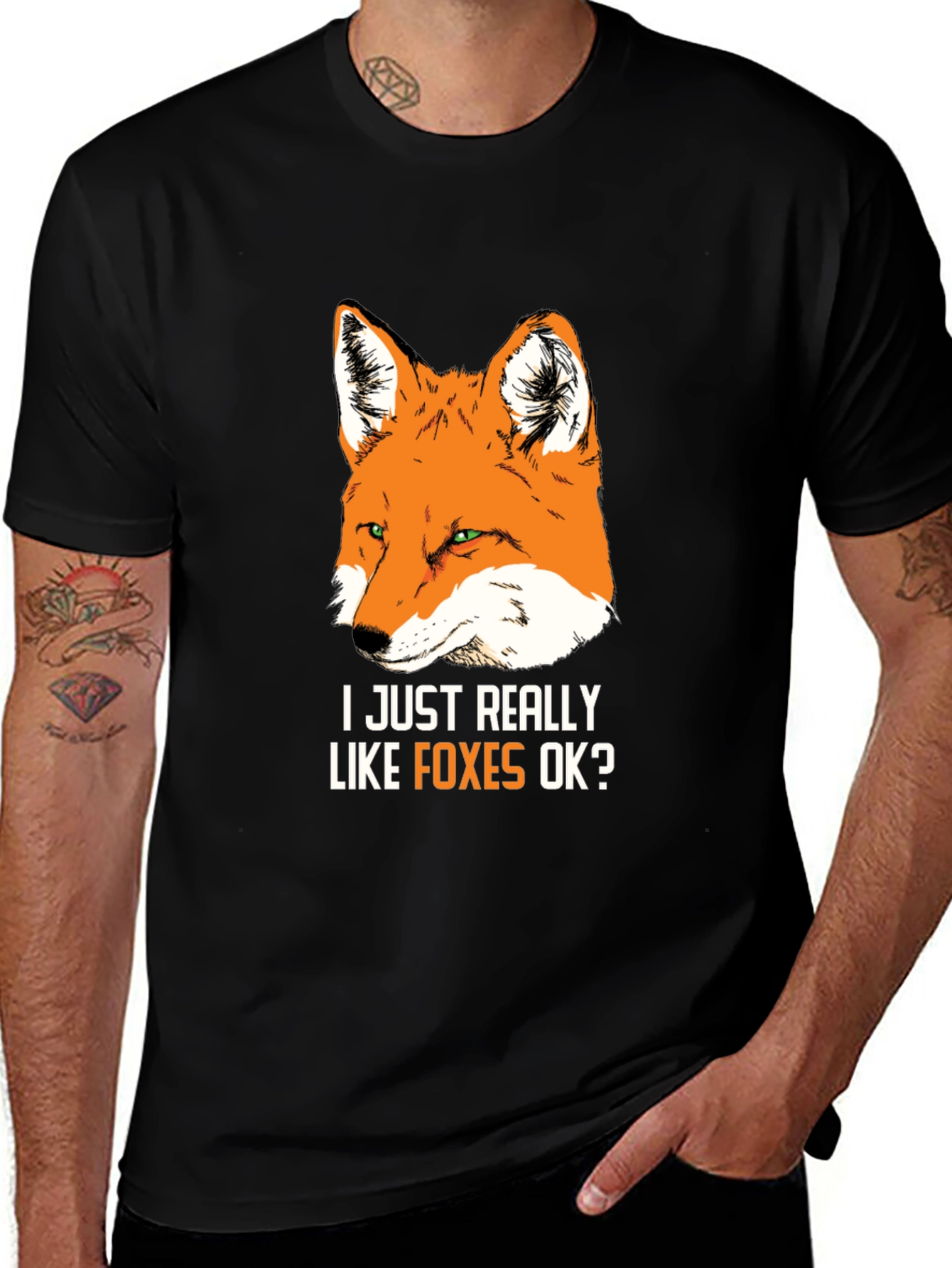 I Just Really Like Foxes OK? Graphic Tee