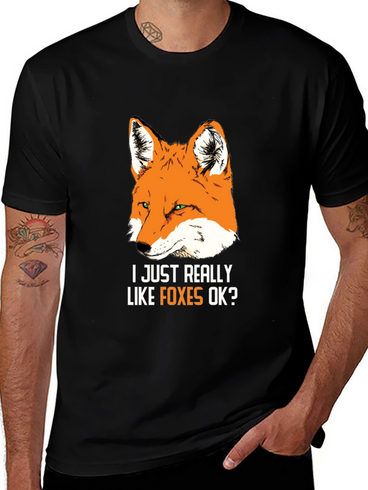 I Just Really Like Foxes OK? Graphic Tee