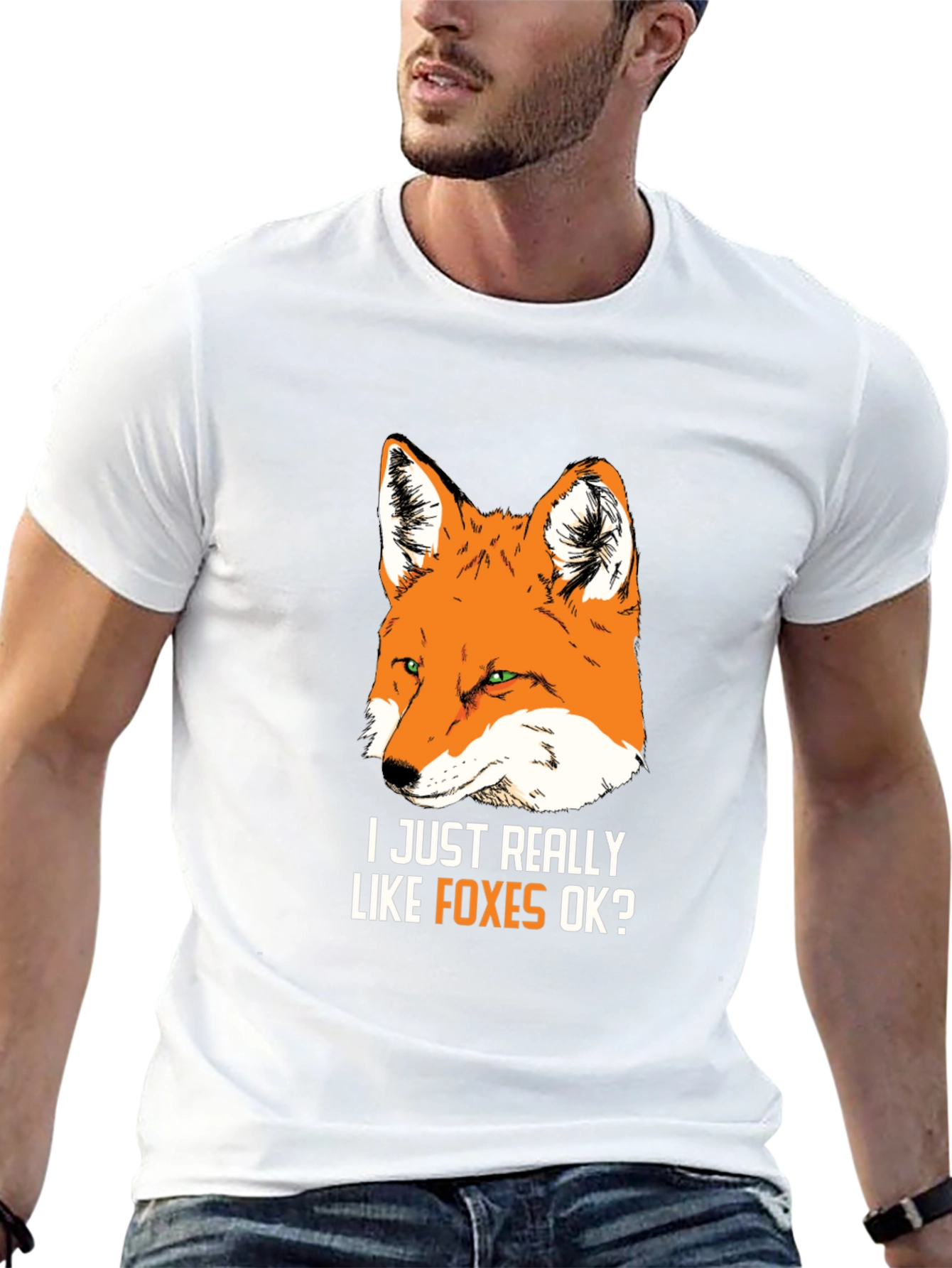I Just Really Like Foxes OK? Graphic Tee