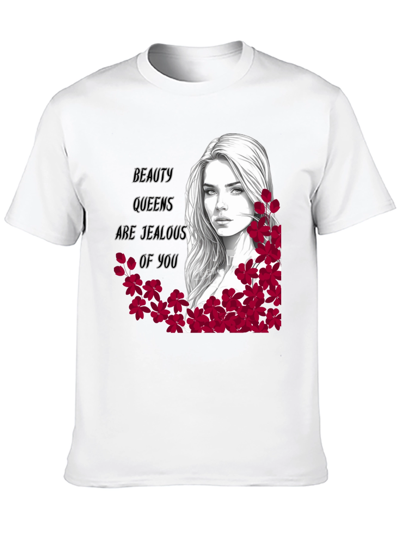 Beauty Queens Jealous Graphic Tee - Black