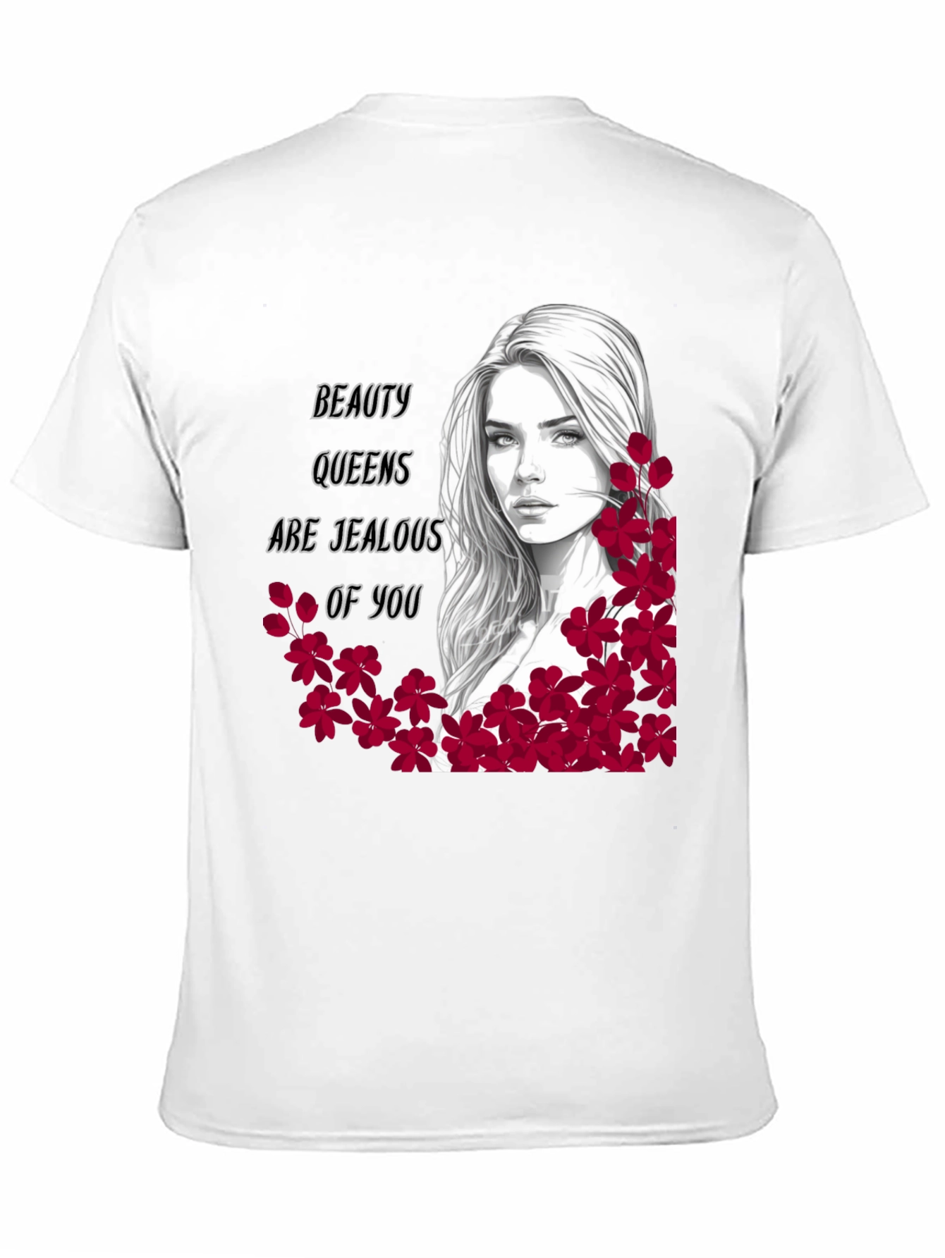 Beauty Queens Jealous Graphic Tee - Black