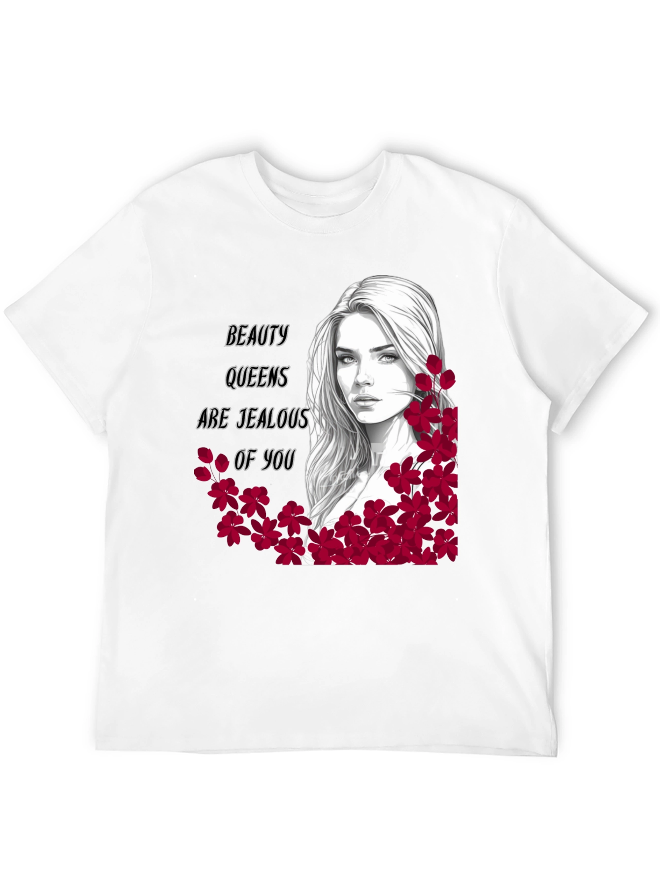 Beauty Queens Jealous Graphic Tee - Black