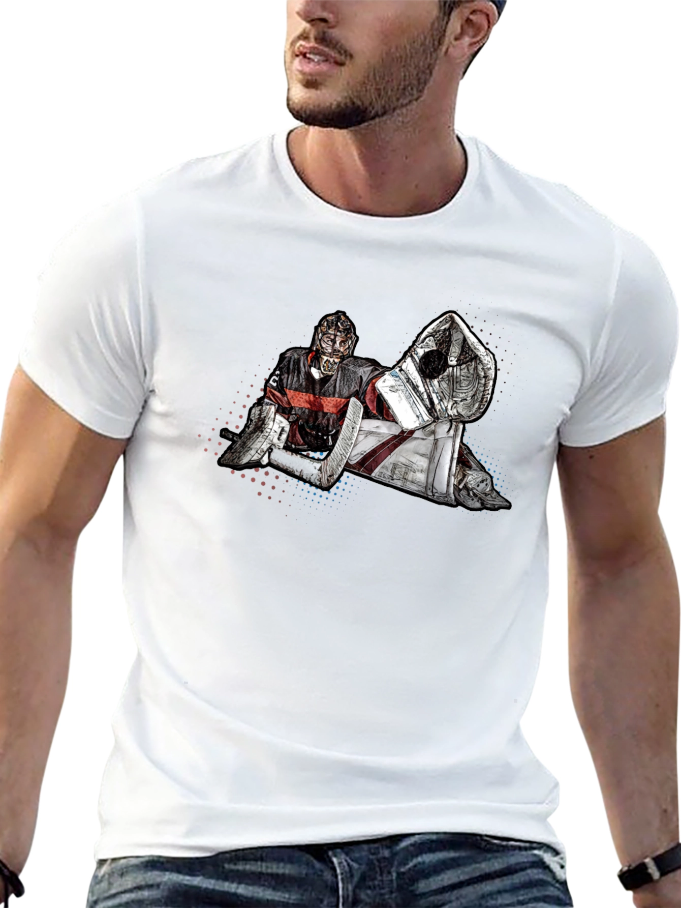 Hockey Goalie Graphic T-Shirt