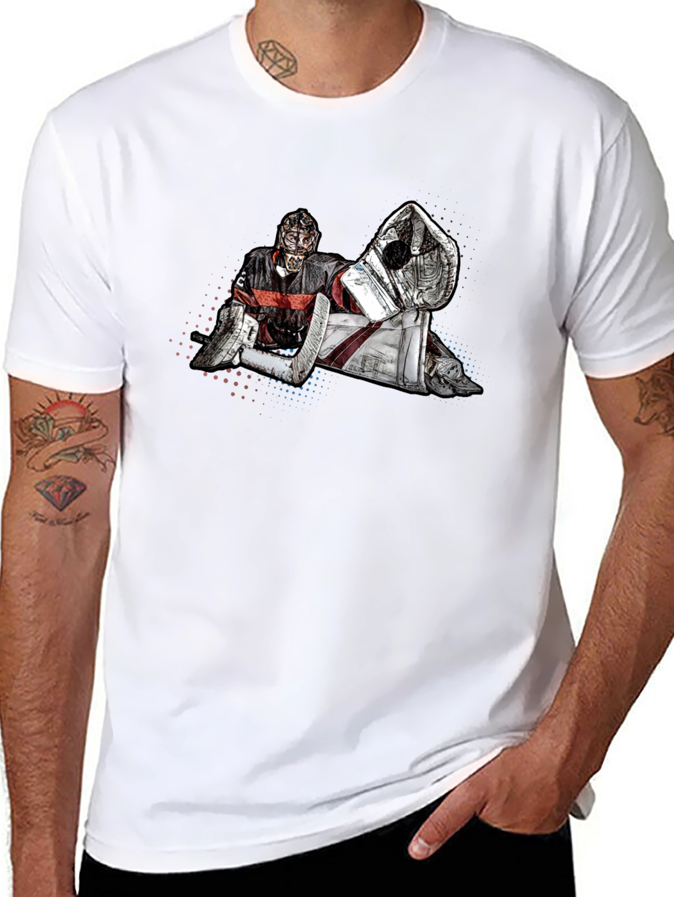 Hockey Goalie Graphic T-Shirt