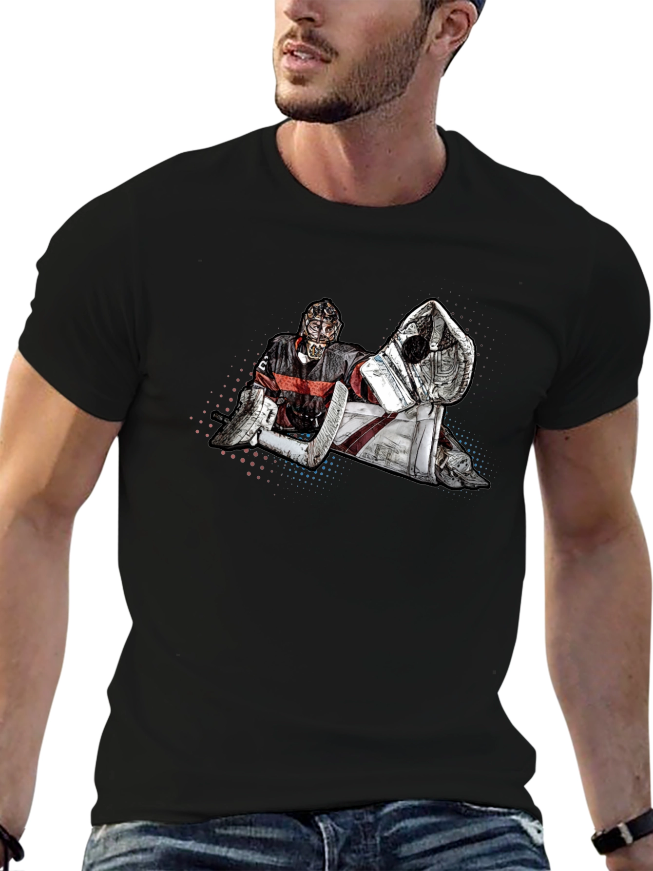 Hockey Goalie Graphic T-Shirt