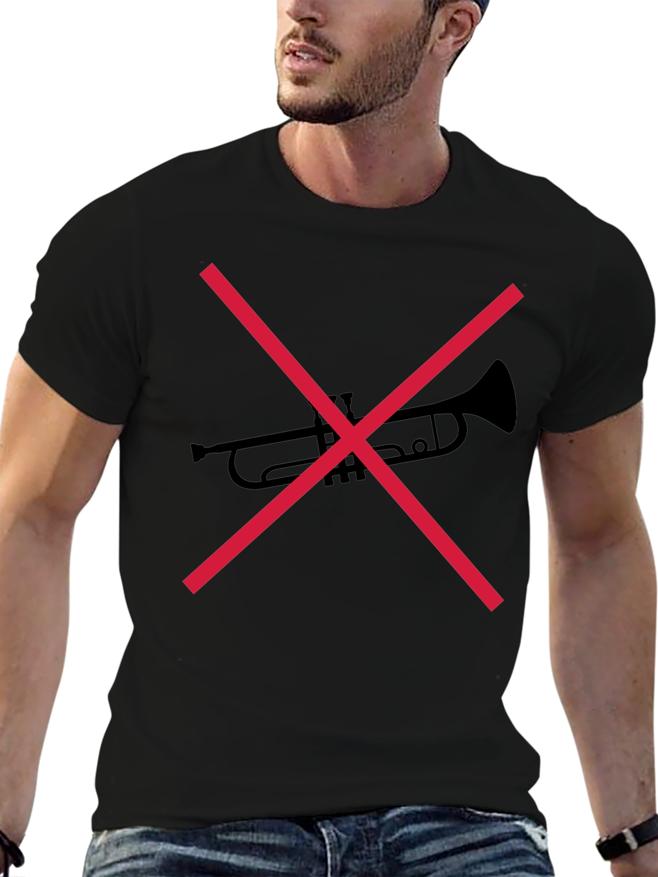 Mens Black Graphic Tee