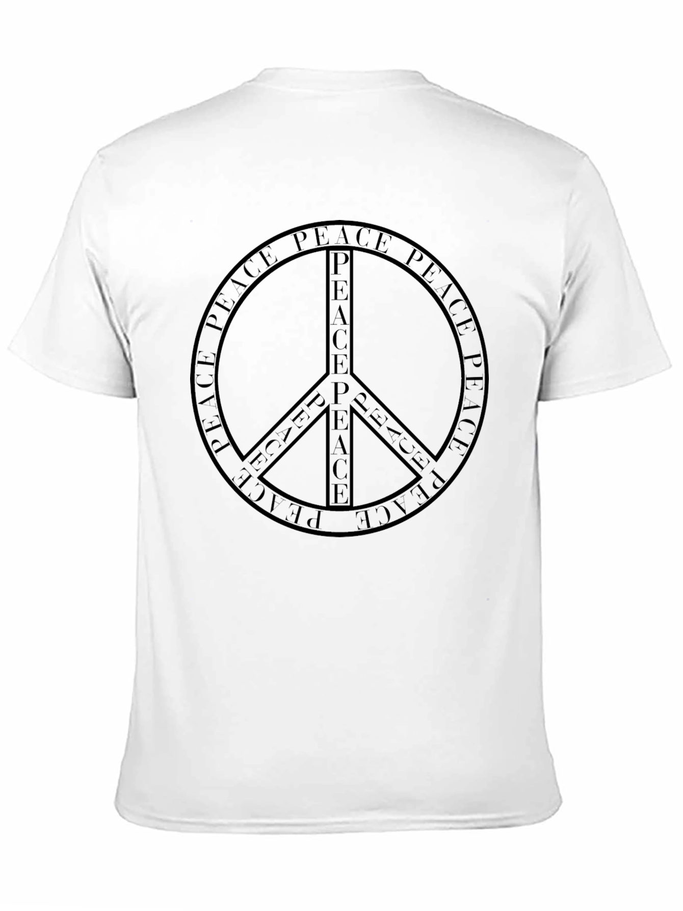 Peace Sign Black T-Shirt - Retro Graphic Tee