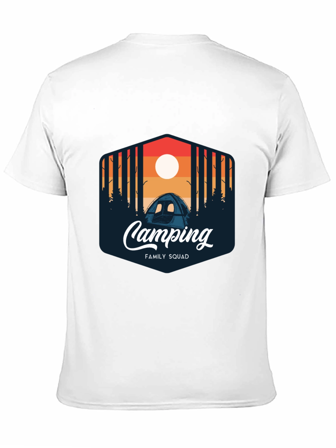 Camping Family Squad Graphic T-Shirt