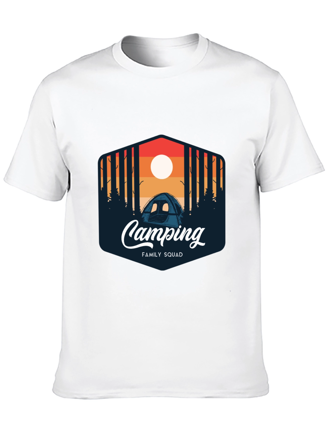 Camping Family Squad Graphic T-Shirt