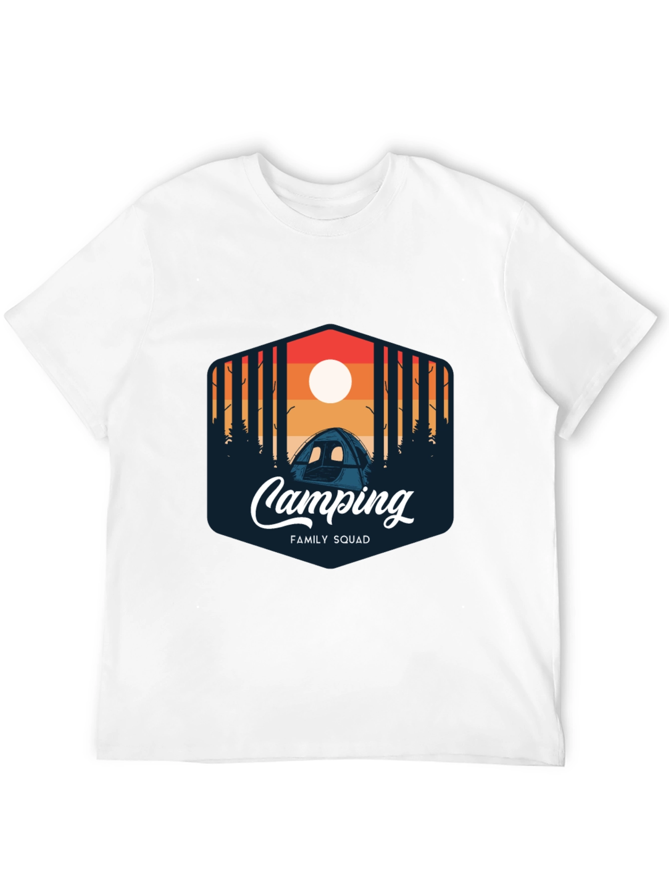 Camping Family Squad Graphic T-Shirt
