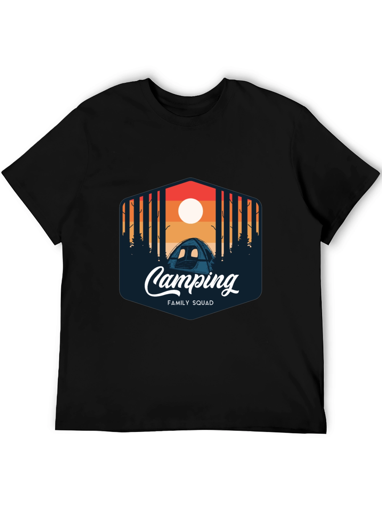 Camping Family Squad Graphic T-Shirt