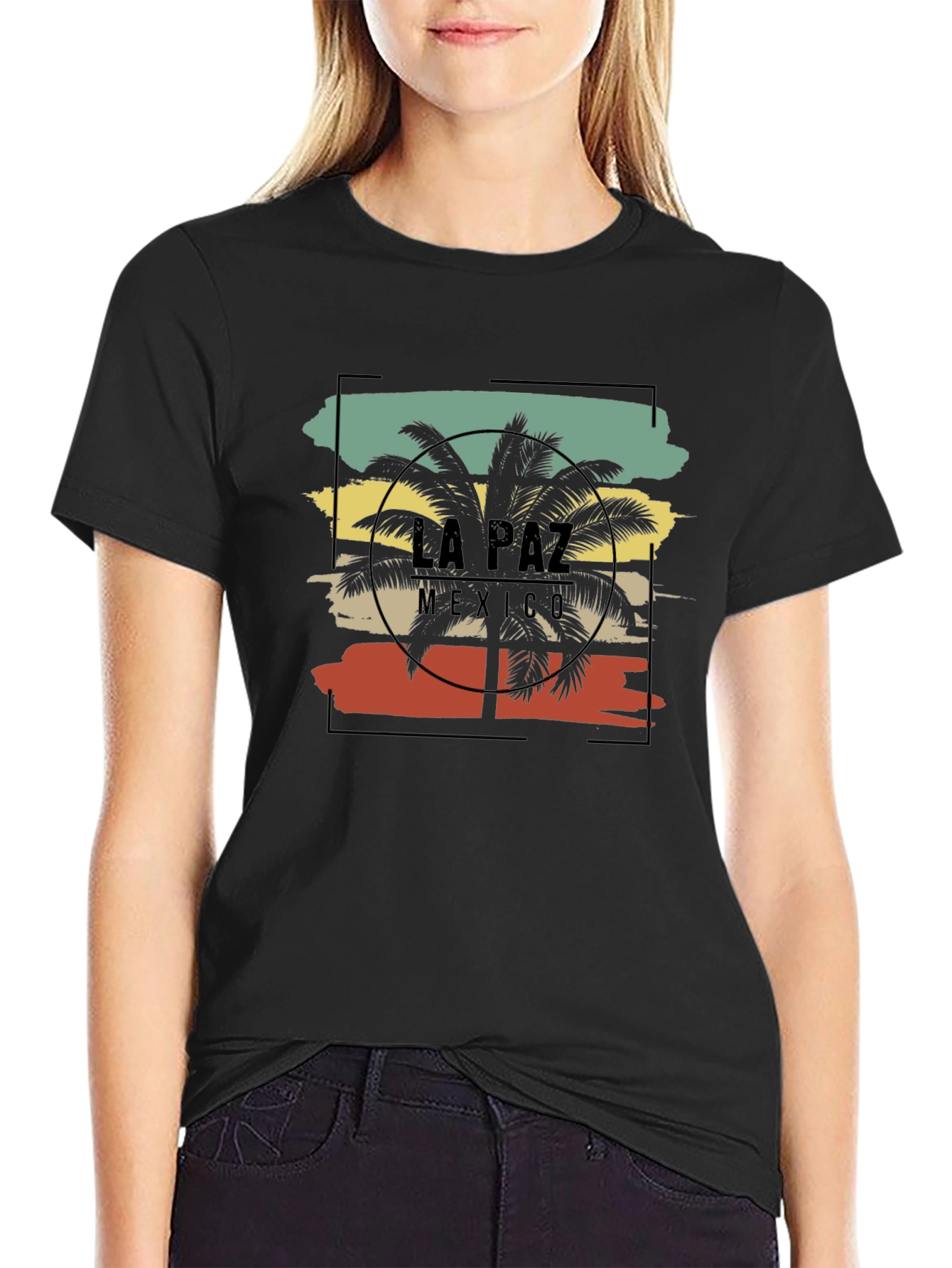 La Paz Mexico Palm Tree Graphic T-Shirt