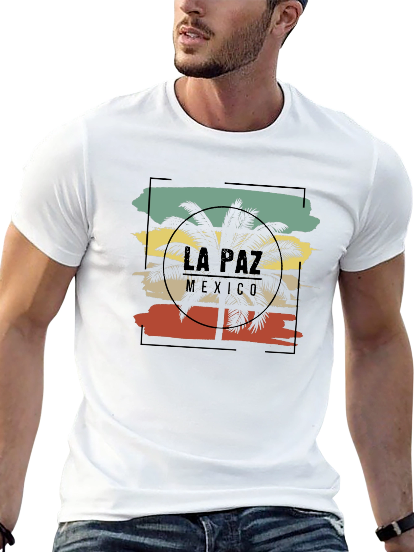La Paz Mexico Palm Tree Graphic T-Shirt
