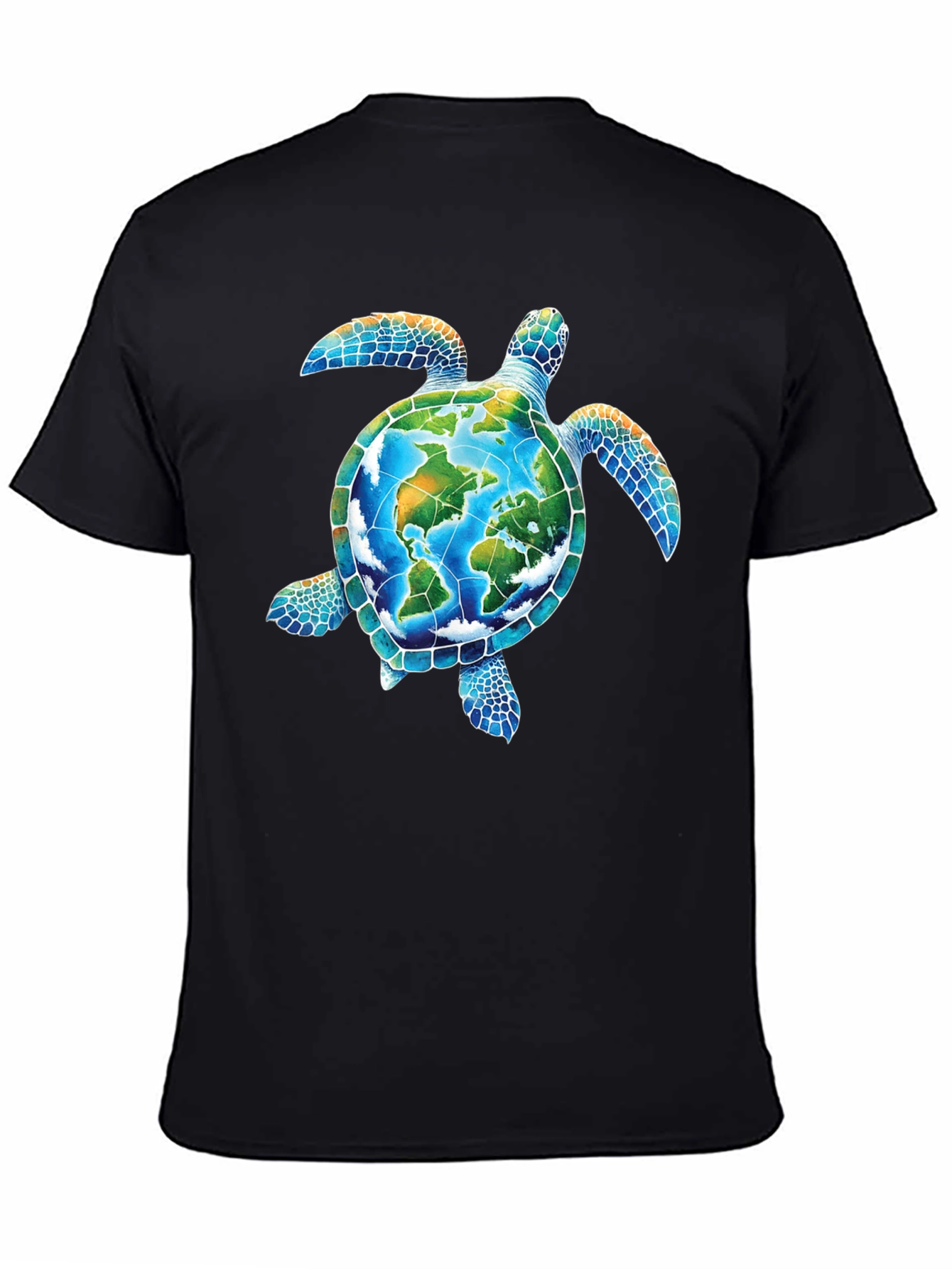 Earth Turtle Graphic Tee - Save the Planet T-Shirt