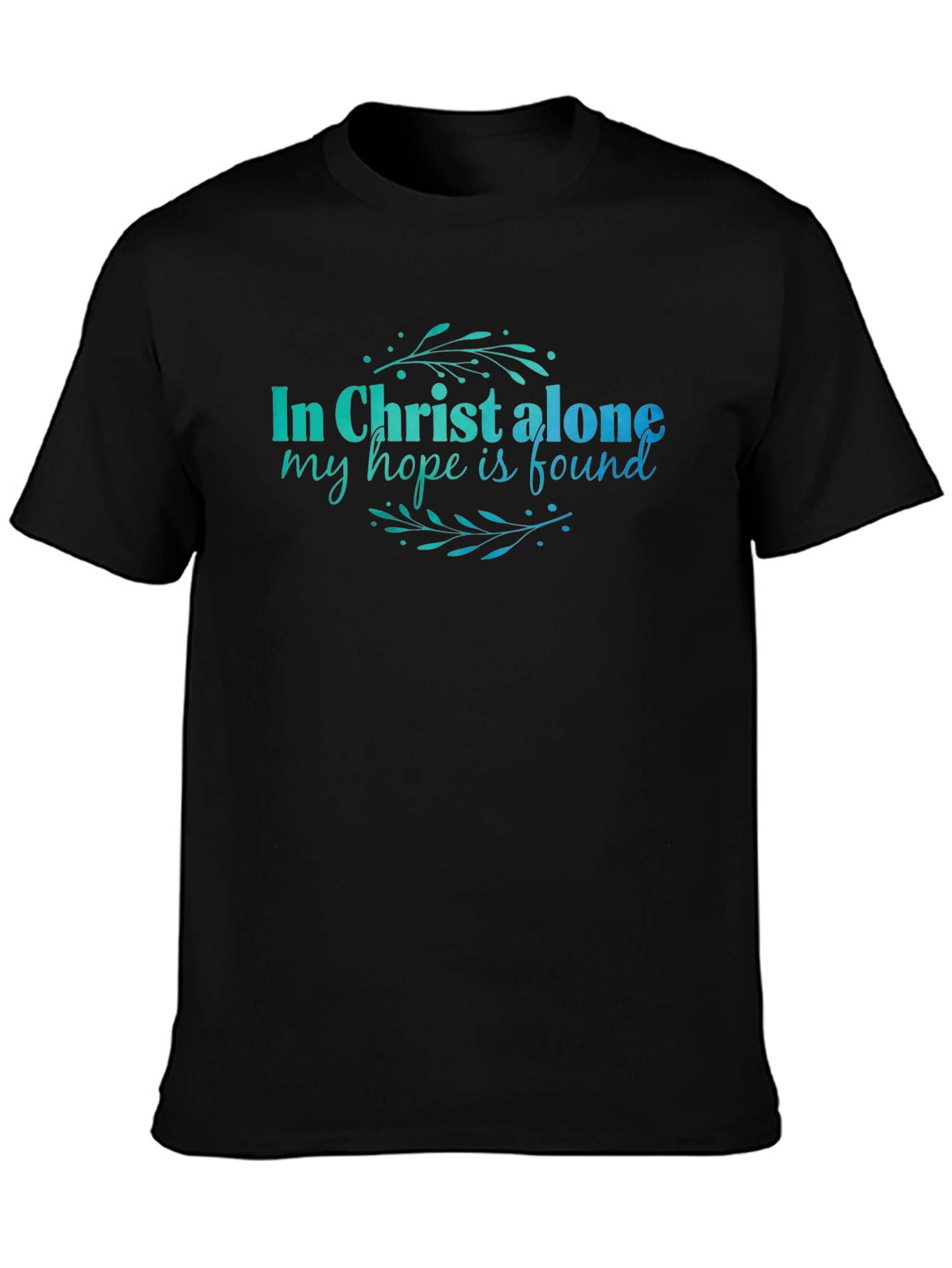 In Christ Alone Graphic Tee - Religious Black T-Shirt