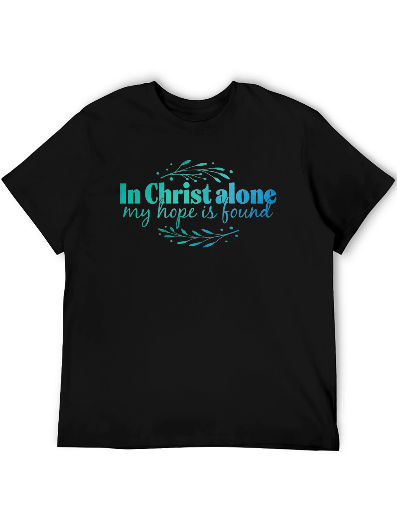 In Christ Alone Graphic Tee - Religious Black T-Shirt