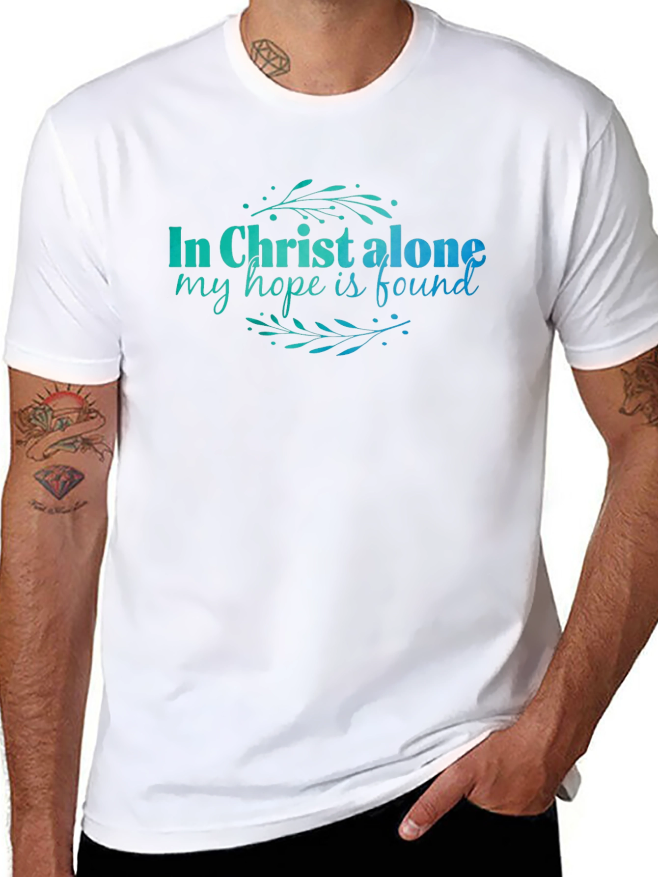 In Christ Alone Graphic Tee - Religious Black T-Shirt