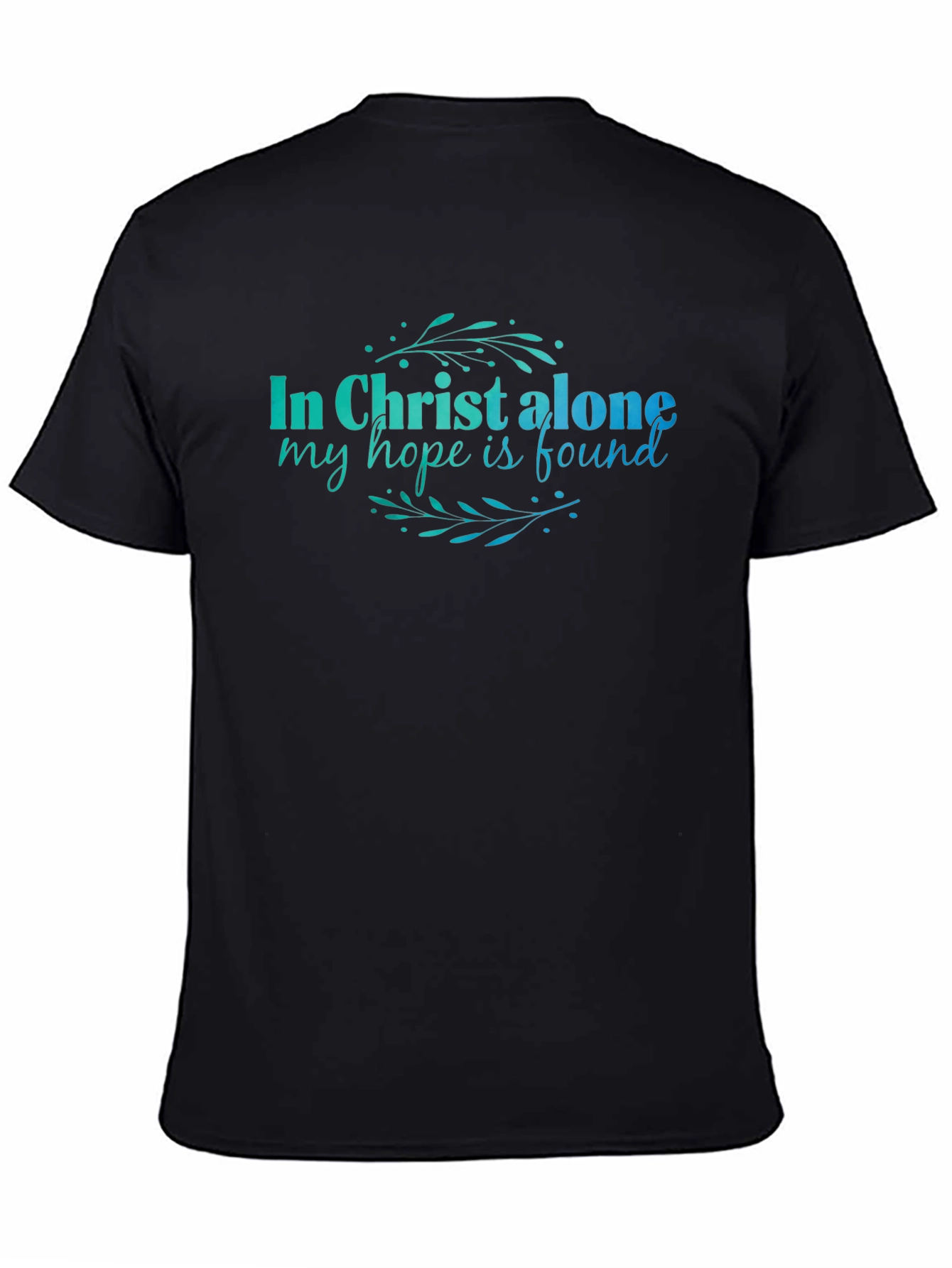 In Christ Alone Graphic Tee - Religious Black T-Shirt