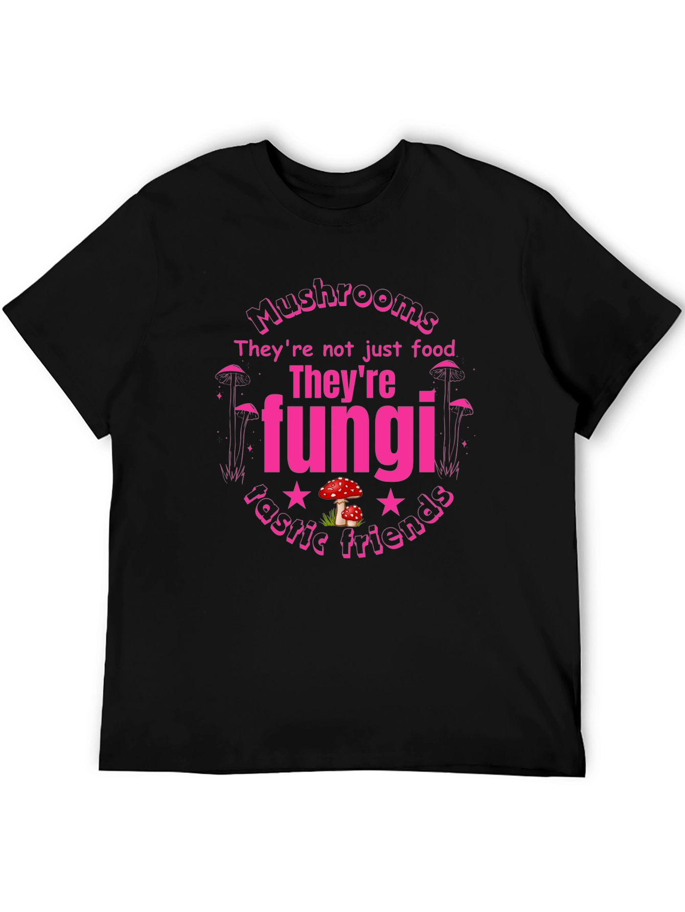 Funghi Fan T-Shirt - Mushrooms Fantastic Friends Tee