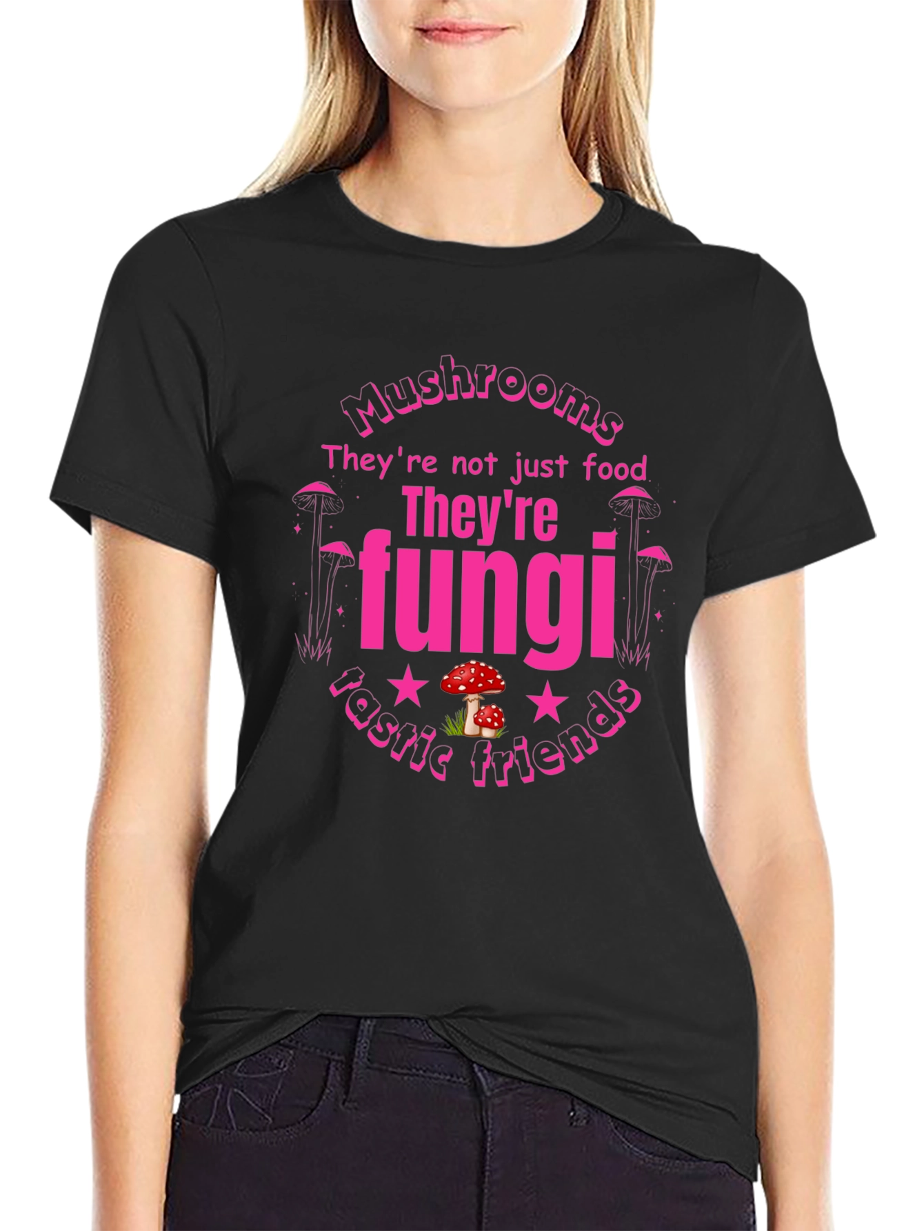 Funghi Fan T-Shirt - Mushrooms Fantastic Friends Tee