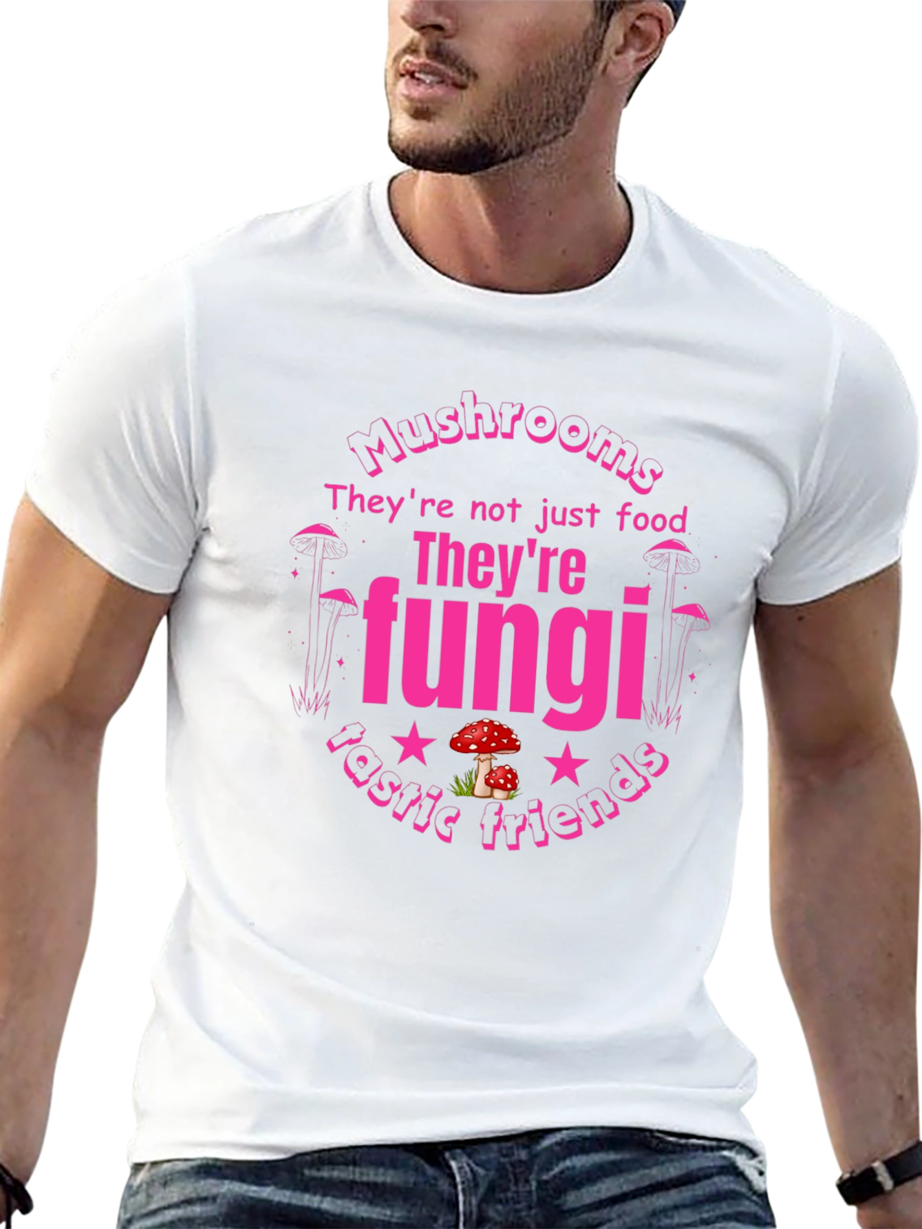 Funghi Fan T-Shirt - Mushrooms Fantastic Friends Tee