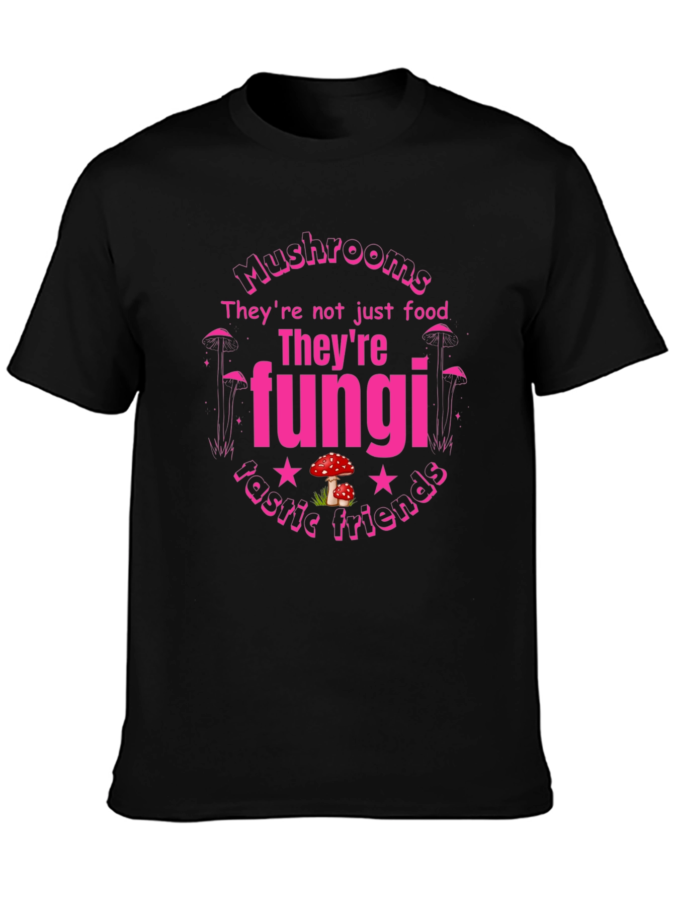 Funghi Fan T-Shirt - Mushrooms Fantastic Friends Tee