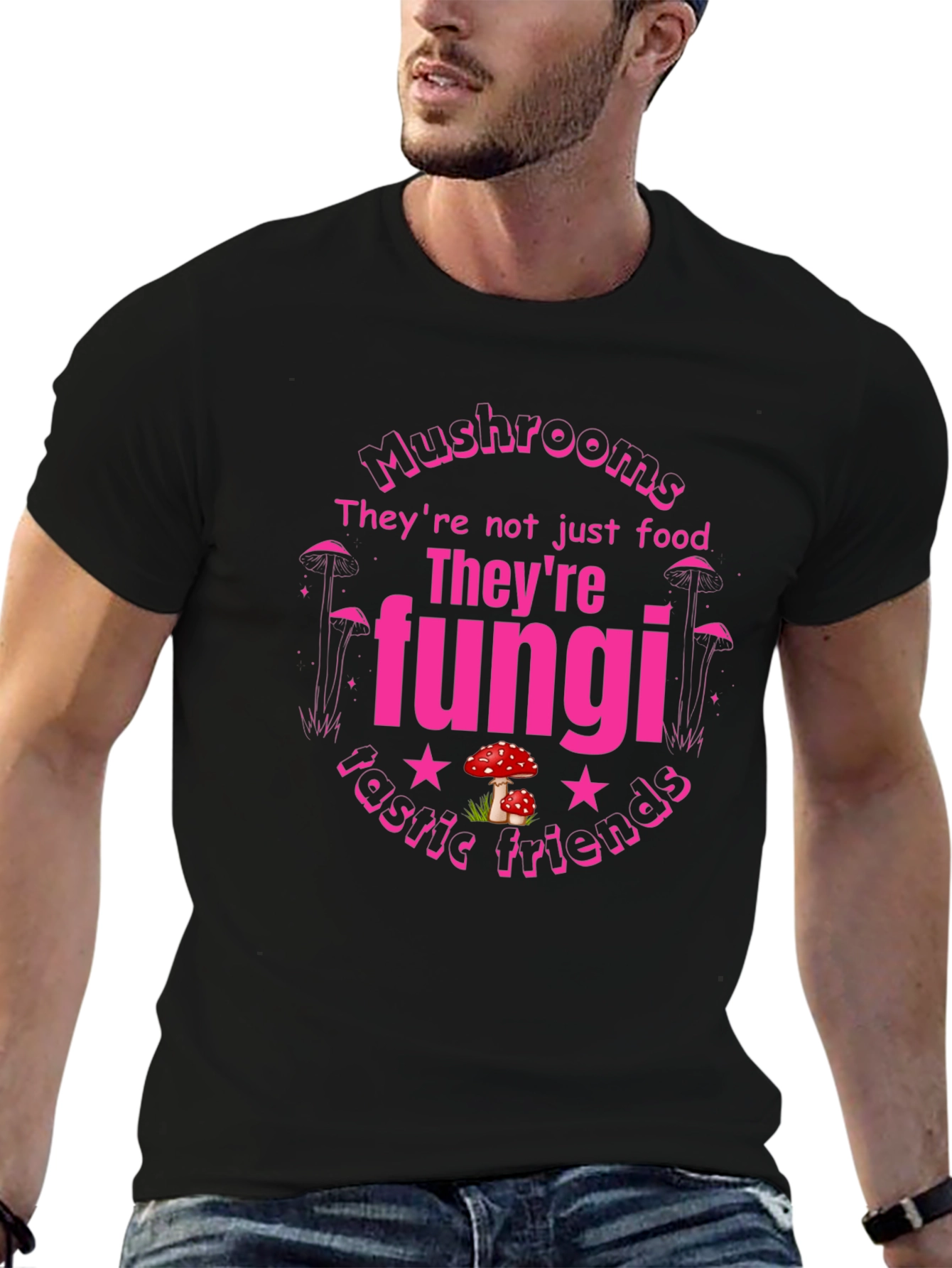 Funghi Fan T-Shirt - Mushrooms Fantastic Friends Tee