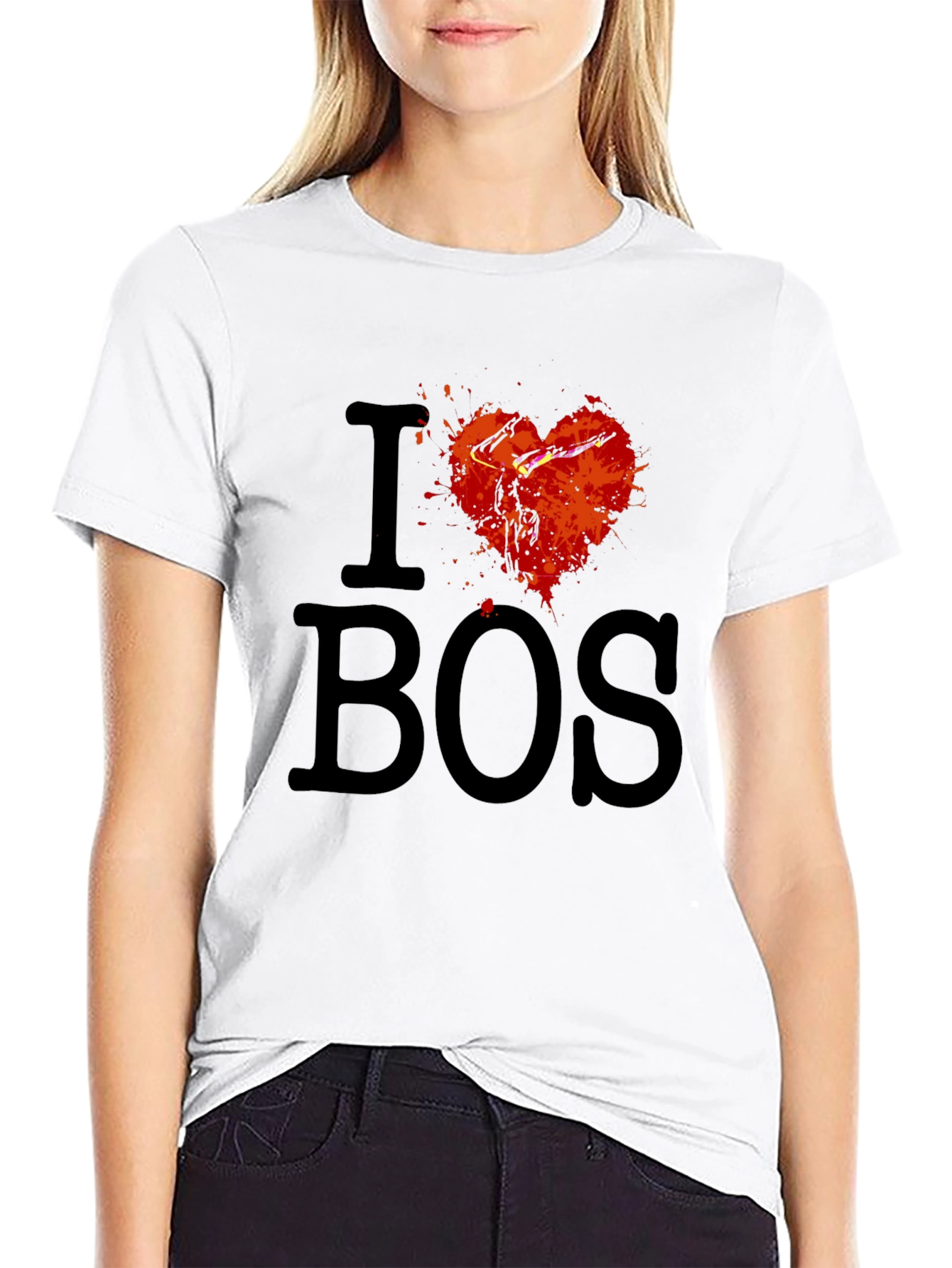 I Love BOS T-Shirt - Boston Pride Tee